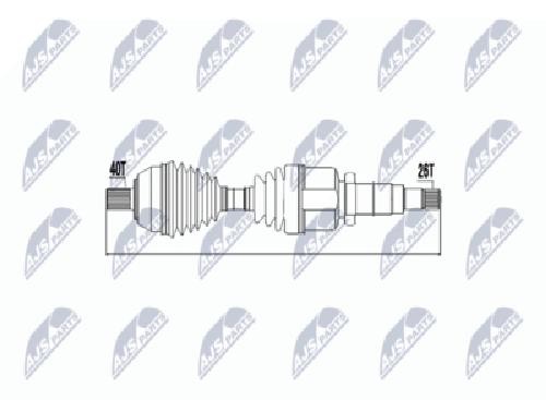 Original NTY Drive Shaft NPW-FR-049 For Ford