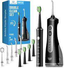 Jtf Electric Toothbrush Water Flosser Combo 2...