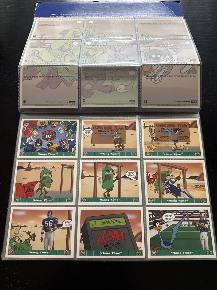 1992 Upper Deck Comic Ball 4 Football Cards 1-198 -You Pick- Comic Bowl Card - Image 3 of 4