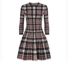 ALEXANDER MCQUEEN PLAID MINI DRESS SIXE S NWOT