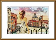 Creative Сross Stitch Embroidery Kit "Falling in love with Venice" Nova Sloboda