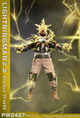 PWTOYS 1/12 Electro 2.0 アクションフィギュアPW2427 PWTOYS PW2427 1/12 Lighting Man Electro 2.0 Collectible Male