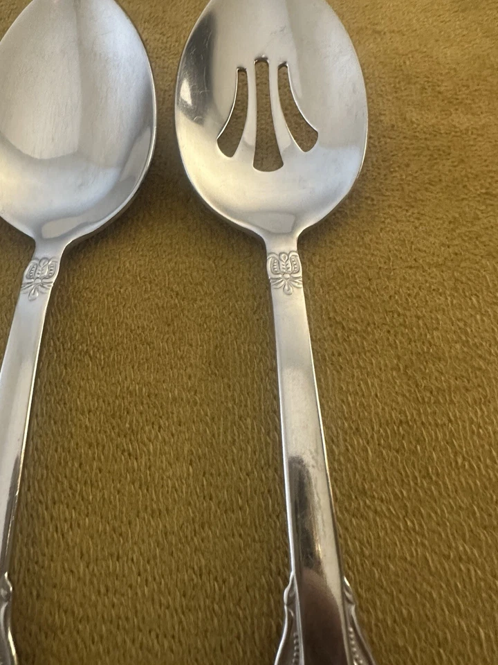 Cucharas para servir Royal Alister Heritage como nuevas de acero inoxidable 18/10 (3) Foto 4 de 4
