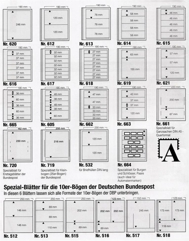 SAFE dual Blankoblätter für 14 Ringe einzeln oder 5er-Pack aussuchen LESEN