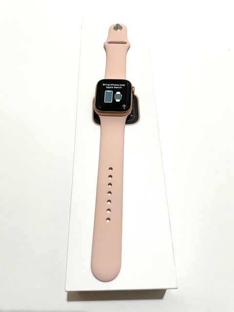 Apple Watch Series 5 40mm Aluminum Gold Case Pink Sand Sport Band - MWV72LL/A for sale online | eBay