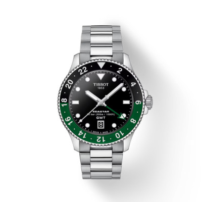 Tissot Seastar 1000 Quartz GMT 40mm Black Dial Watch T120.852.11.051.00