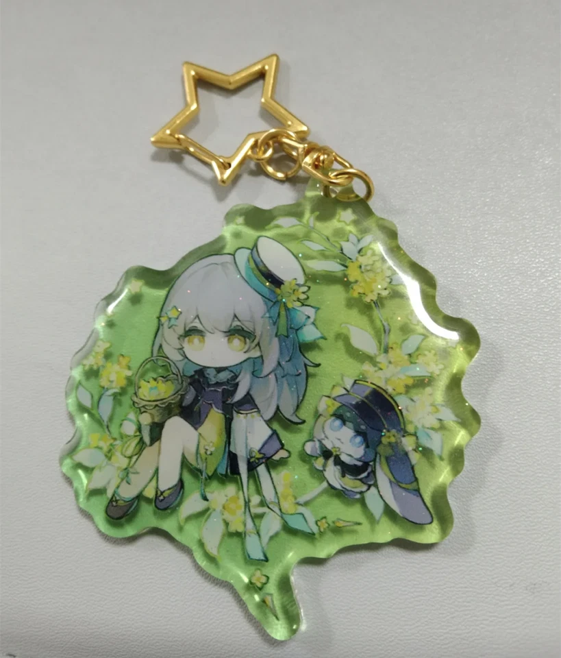 Honkai: Star Rail Herta Mydei Castorice Phainon Aglaea Resin keychain Keyring - Image 3 of 4