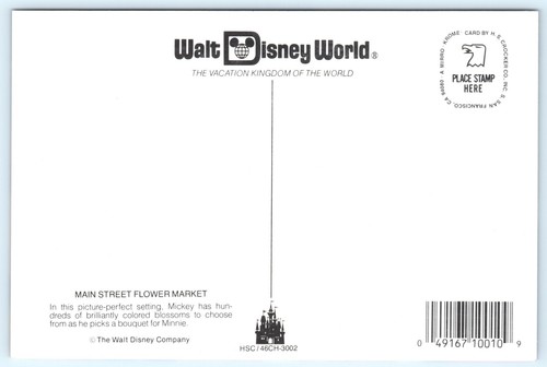 Minnie & Mickey Flower Market Walt Disney World Resort Florida Vintage Postcard - Picture 3 of 4