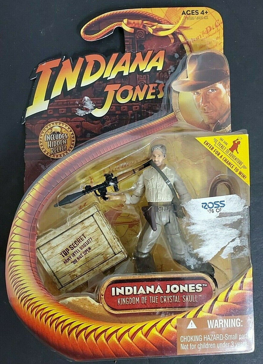 New INDIANA JONES w Bazooka + whip Kingdom of the Crystal Skull 4