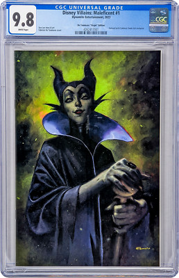 Disney Villains Maleficent #1 GalaxyCon Tommaso Virgin Variant CGC UG 9.8