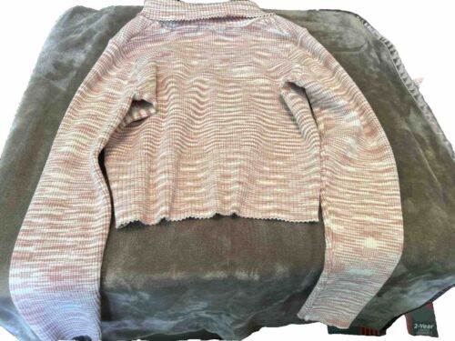 Pacsun LA Heart Cropped Striped Knit Sweater Size Small - 第 3/3 張圖片