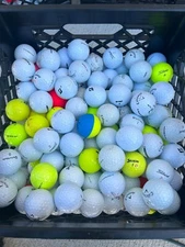 Assorted Hitaway/Practice Recycled Used Golf Balls, Color Mix - 50 Count