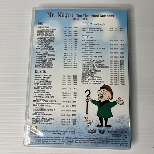 Mr Magoo: The Television 1960-1977 + Theatrical 1949-1959 Collections (REGION 1) - Picture 6 of 24