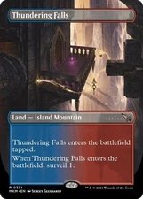 MTG English Thundering Falls (Borderless) NM Normal Murders at Karlov Manor