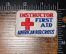 Instructor First Aid American Red Cross Vintage Patch