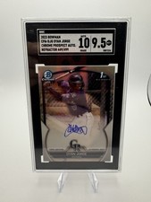  2023  Bowman Chrome Dyan Jorge REFRACTOR AUTO/499 Rockies SGC 9.5