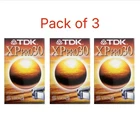 3 x TDK SEC30 XPP  S-VHS-C Camcoder Blank Tapes