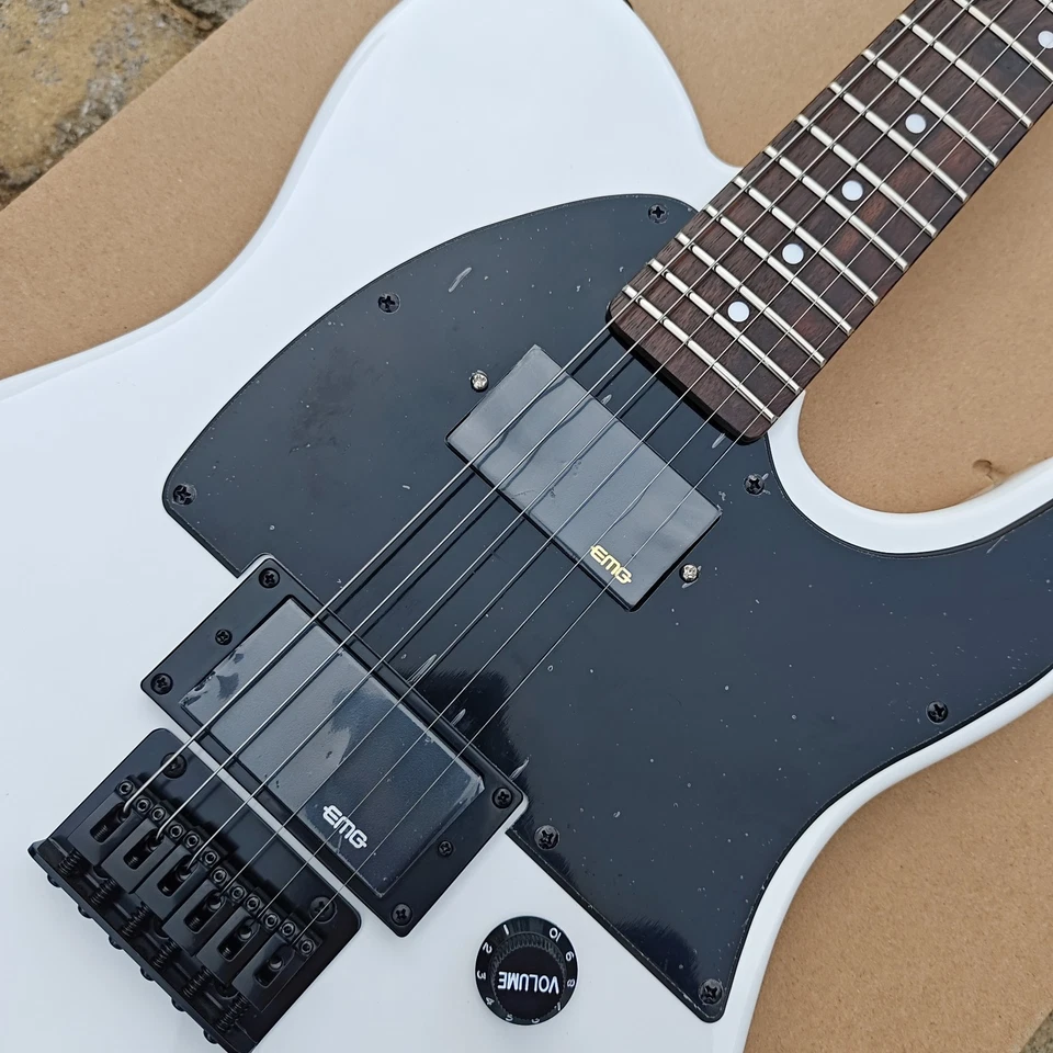 202 TL Electric Guitar White Color emg pickups Rosewood Fretboard from US - Image 4 of 4