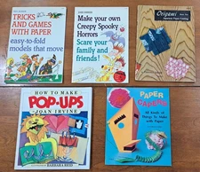Lot Of (5) Creative Paper Folding, Origami, Craft Books. 