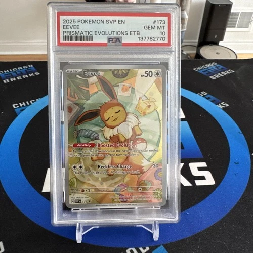 Pokemon 2025 Eevee 173 Black Star Promo Prismatic Evolutions ETB GEM MINT PSA 10