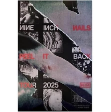 Nine Inch Nails Peel It Back 2025 Tour Poster