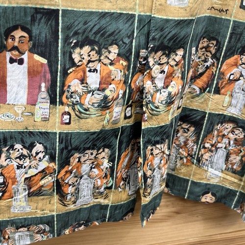 Camicia buffet vintage Reyn Spooner Guy grande barista tequila cotone egiziano B186 - Foto 7 di 14