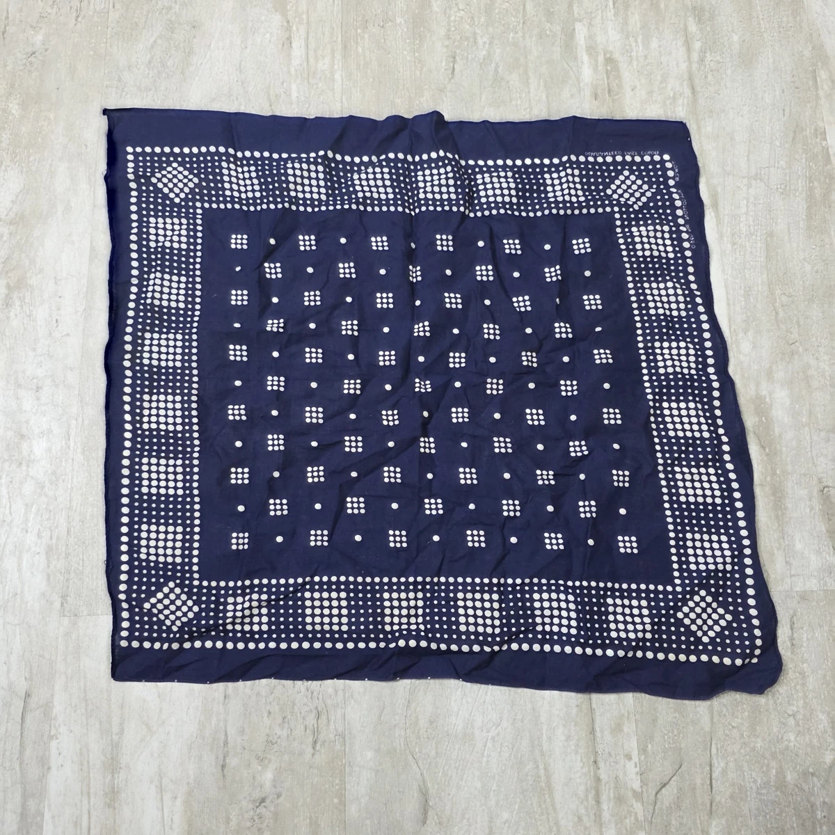 Western/Bandana Blue Vintage Plain & Solid Handkerchiefs for sale