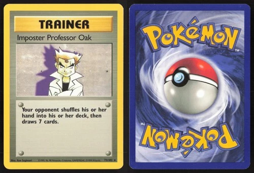 Pokemon TCG | Impostor Professor Oak 73/102 | Base Set Rare | Near Mint