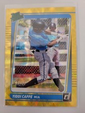 Yiddi Cappe Rated Prospect Gold 25/99 2021 Panini Donruss Baseball