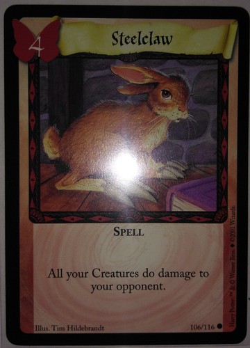HARRY POTTER BASE SET TCG CCG Steelclaw 106 REG - Picture 2 of 2