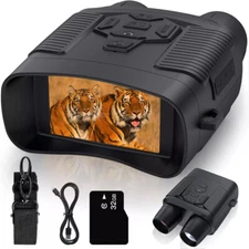 36MP 4K Night Vision Goggles Infrared Binoculars 3''LCD Screen For Hunting