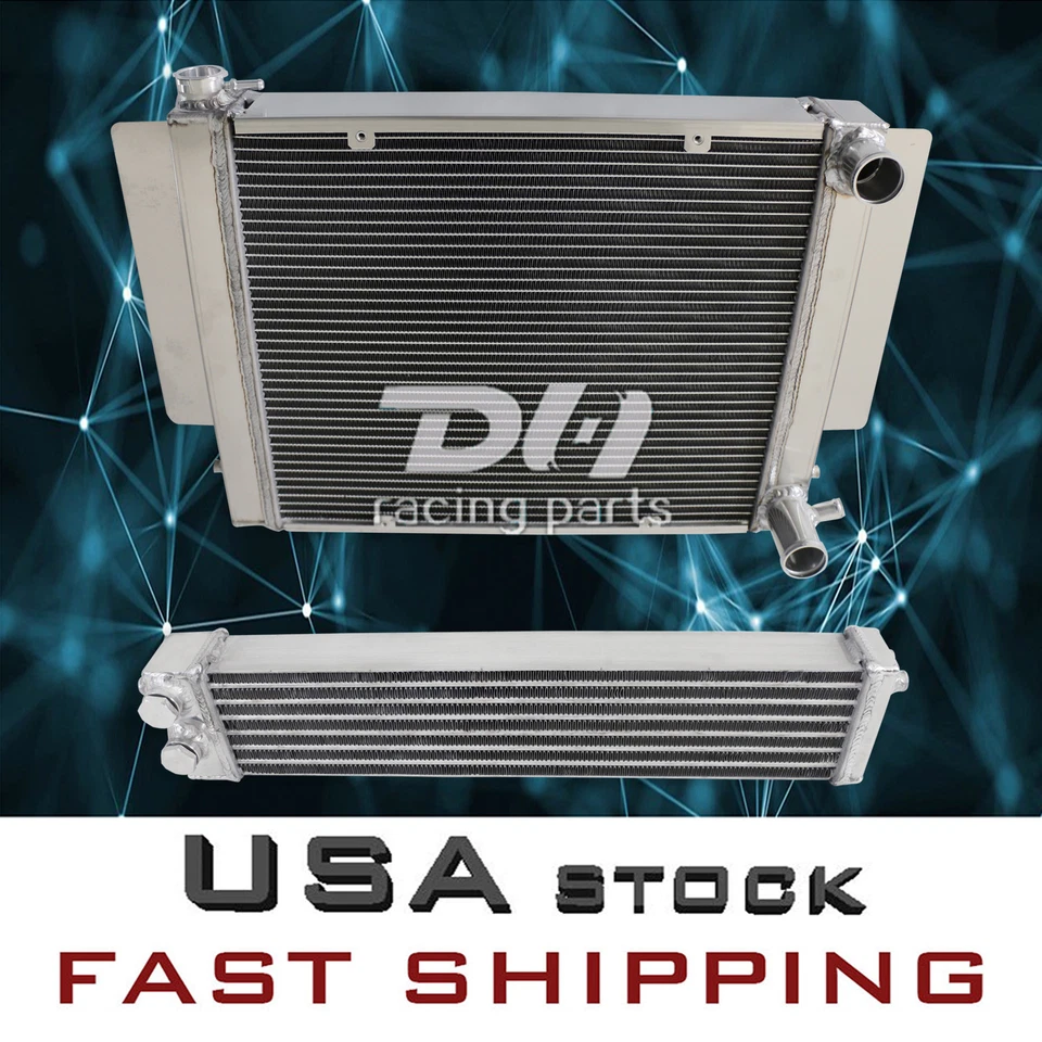 Radiador y enfriador de aceite de aluminio de 3 filas para Mazda RX2 RX3 RX4 RX5 RX7 1970-1983 1,3 L Foto 4 de 4