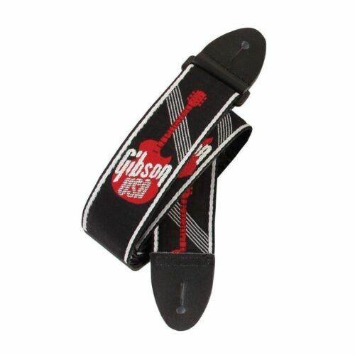 Studded Punk Rock Guitar Strap – Genuine Black Leather, USA Made, For Electric Guitar/Bass