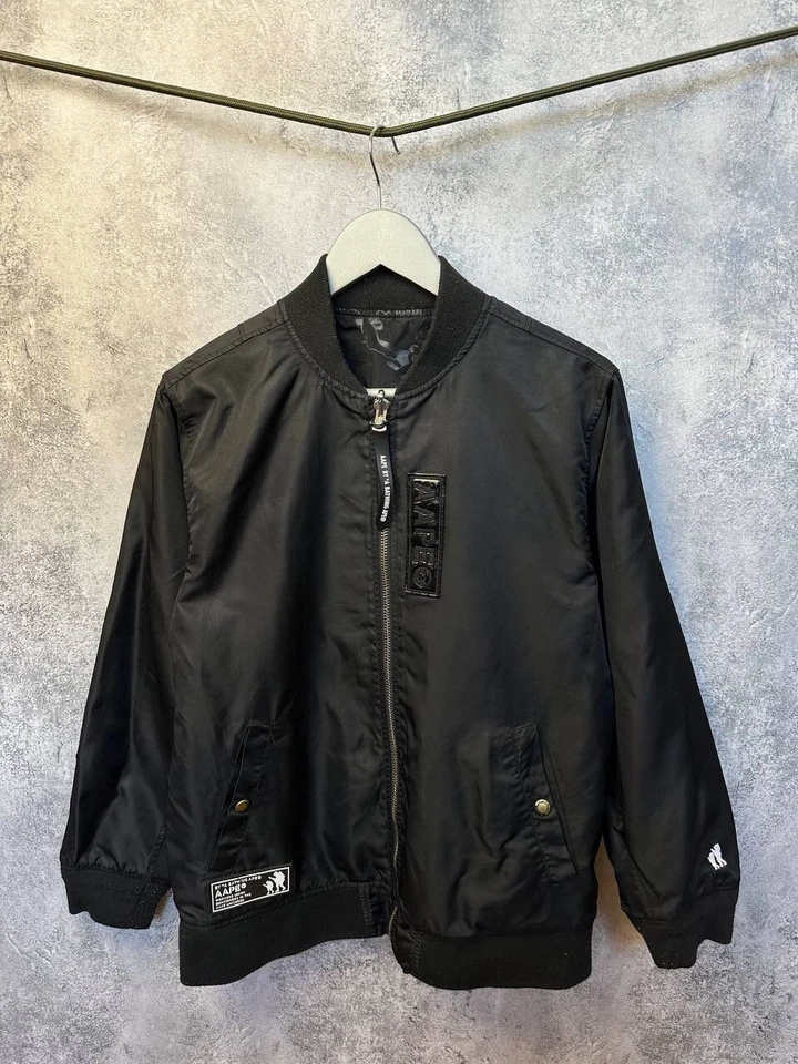 AAPE By A Bathing Ape UNVS Bomber Reversible Rare Men's Size Medium - Image 3 of 4