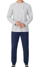 Tommy Bahama Men’s 2-piece Relaxed Fit Logo Embroidered Lounge Set, L