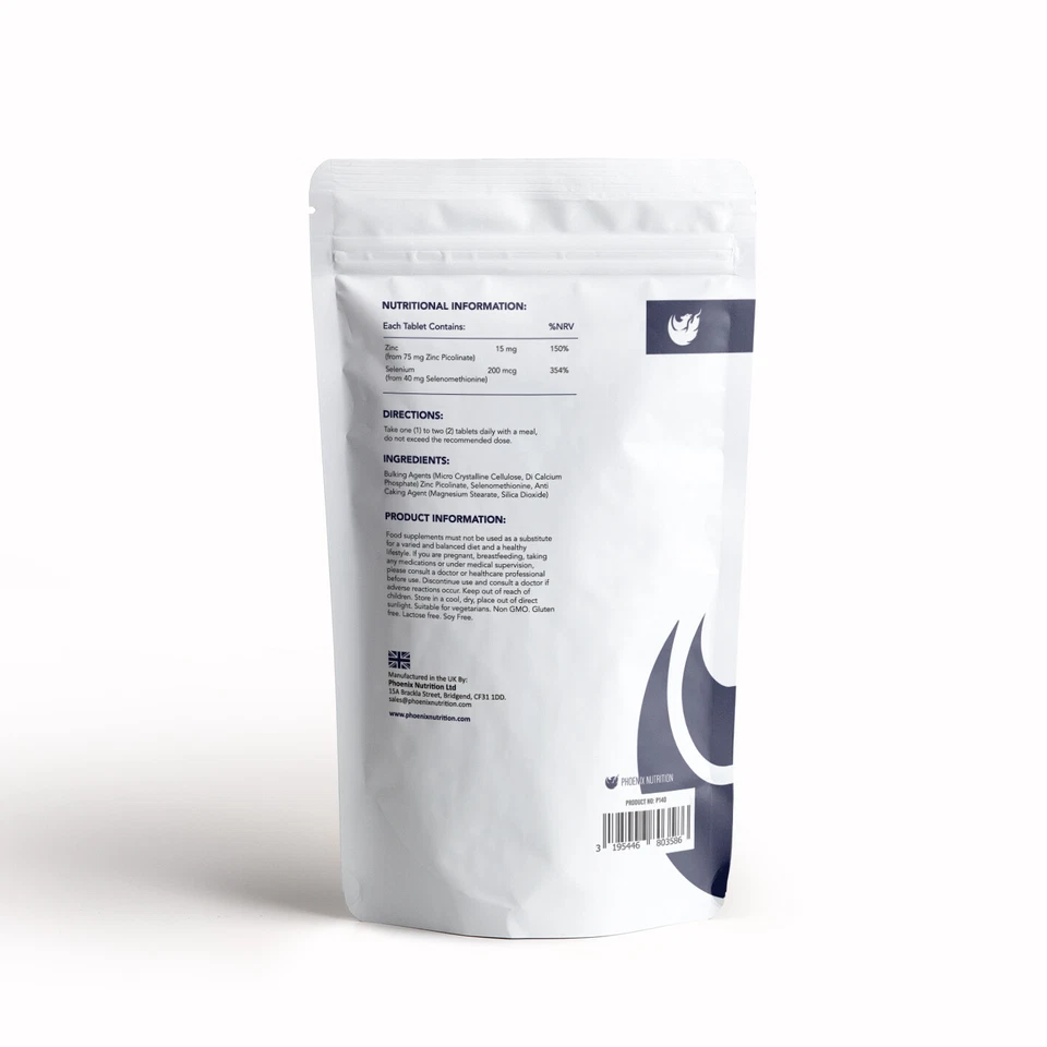 Zinc and Selenium Tablets - 15mg 200mcg as Picolinate L-Selenomethionine  - Image 2 of 4