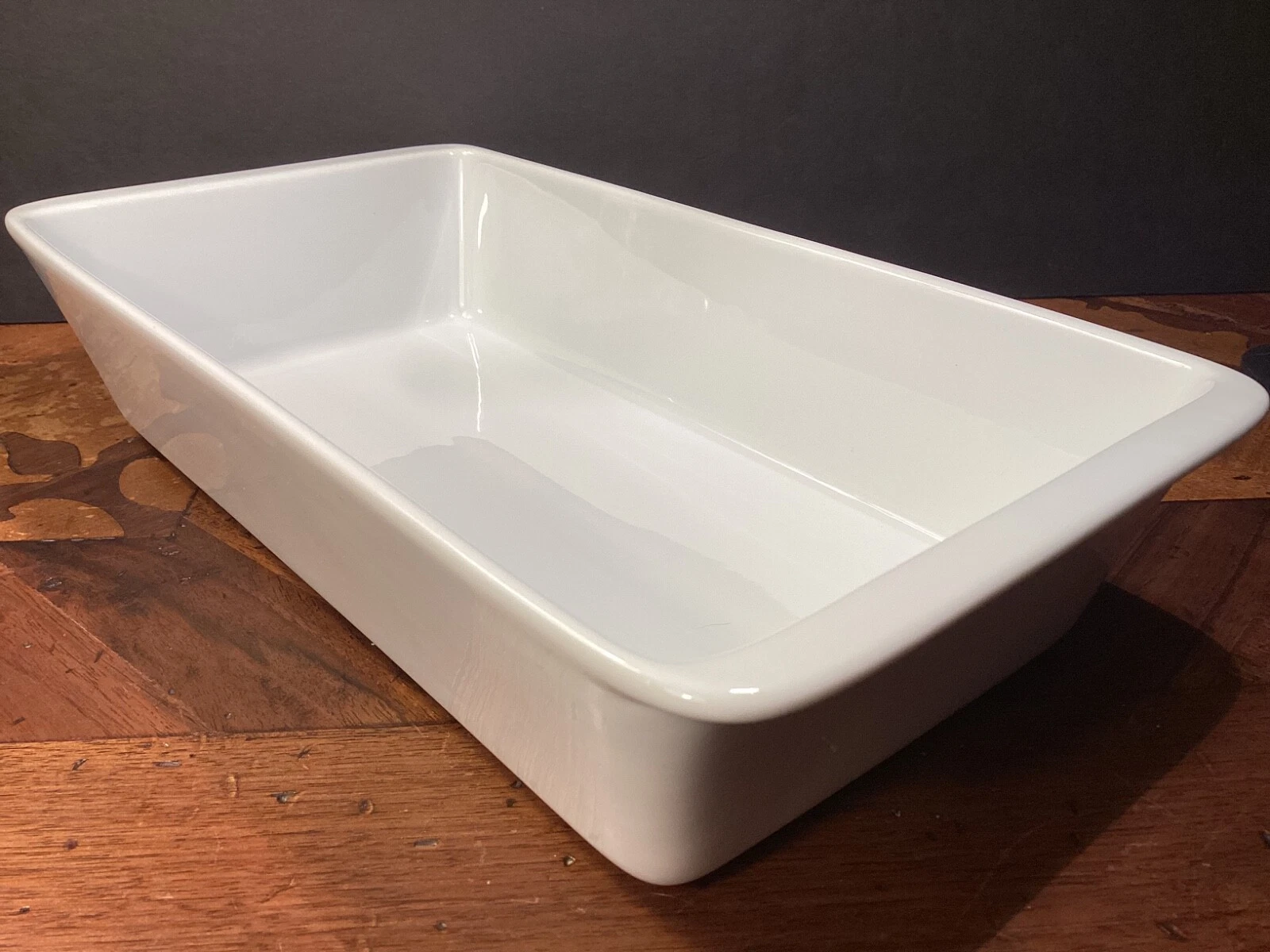 Denmark Tools For Cooks Casserole Loaf Baking Dish White Porcelain 12”