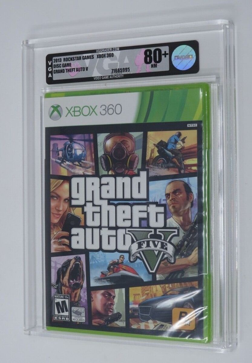 Grand Theft Auto V 5 FIVE XBOX 360 FIRST PRINT US EDITION NEW FACTORY SEALED