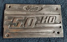 Ford Mustang 5.0L HO Aluminum Intake Plaque Badge Emblem OEM F1SE