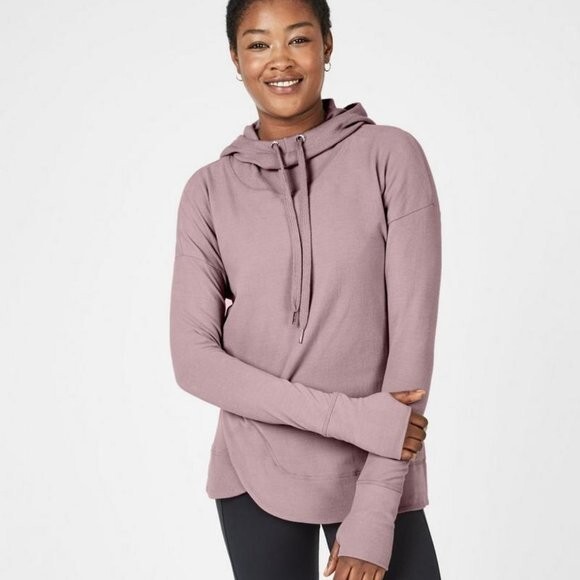 Sweaty Betty Escape Luxe Italian Fleece Hoodie Size Small Pink Rose Gold |  eBay
