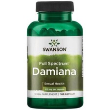 SWANSON, DAMIANA Sexuelle Gesundheit 510mg 100 Kapseln SUPER PREIS