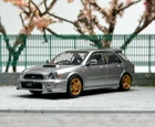 GB 1:64 Furuya Silver Impreza WRX STI VII Wagon Sport Model Diecast Collect Car