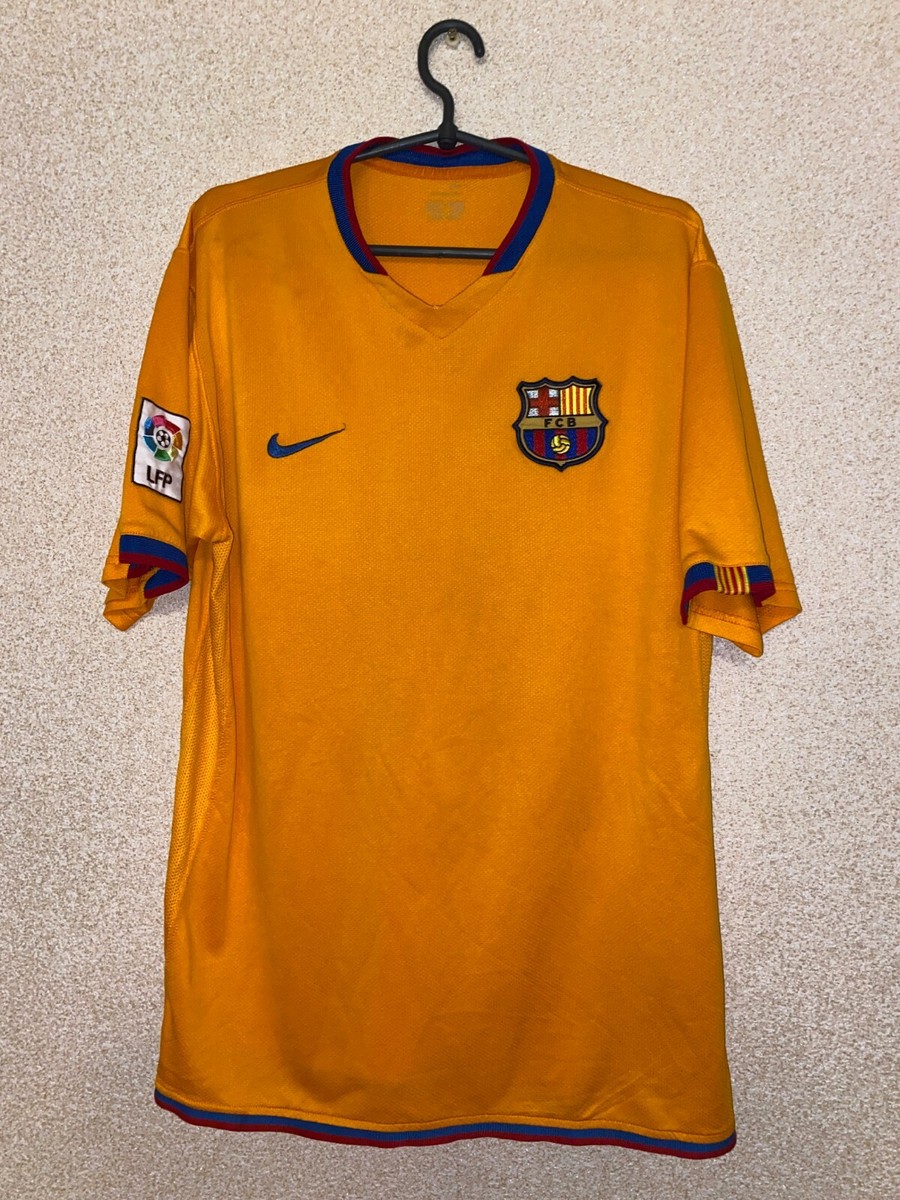Barcelona Away football shirt 2006 - 2007 rare XL #8 mens