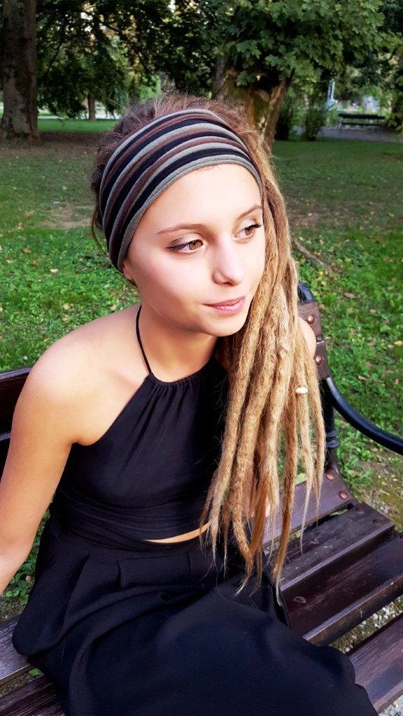 Unisex Headband Dreadband Head Scarf Turban Dreadlock Wrap Dreadlock  Accessories