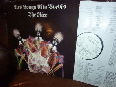 Nice Ars Longa Vita Brevis Psychedelic Rec 1969 Re Line