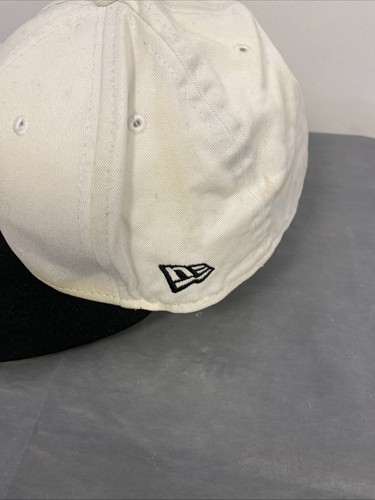 Miami Heat Hat Cap Fitted 7 5/8 NEW ERA 59FIFTY Hardwood Classic White And /677 - Picture 2 of 8