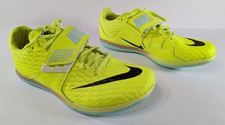 Nike Zoom HJ Elite Men's Size 9 Volt Yellow Track Field Spike High Jump