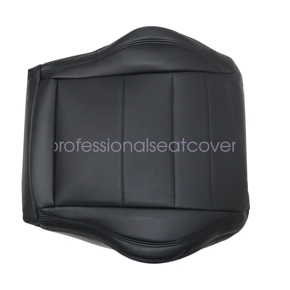 Cubierta de asiento inferior delantera perforada negra para Mercedes Benz C350 C250 2012-2016 Foto 4 de 4