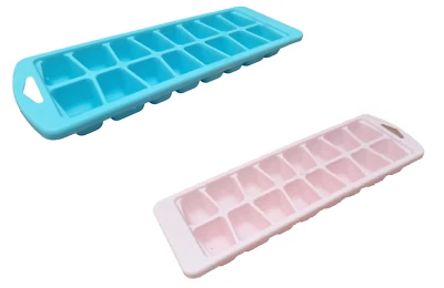 Ice Cube Trays 16 Easy Release Cubes Freezer Icecubes Choice Of Colours