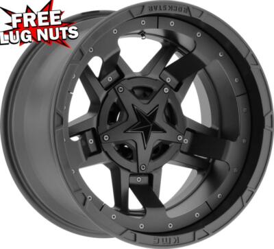 18 inch 18x9 XD XD827 ROCKSTAR III Matte Black wheel 5x135 +0